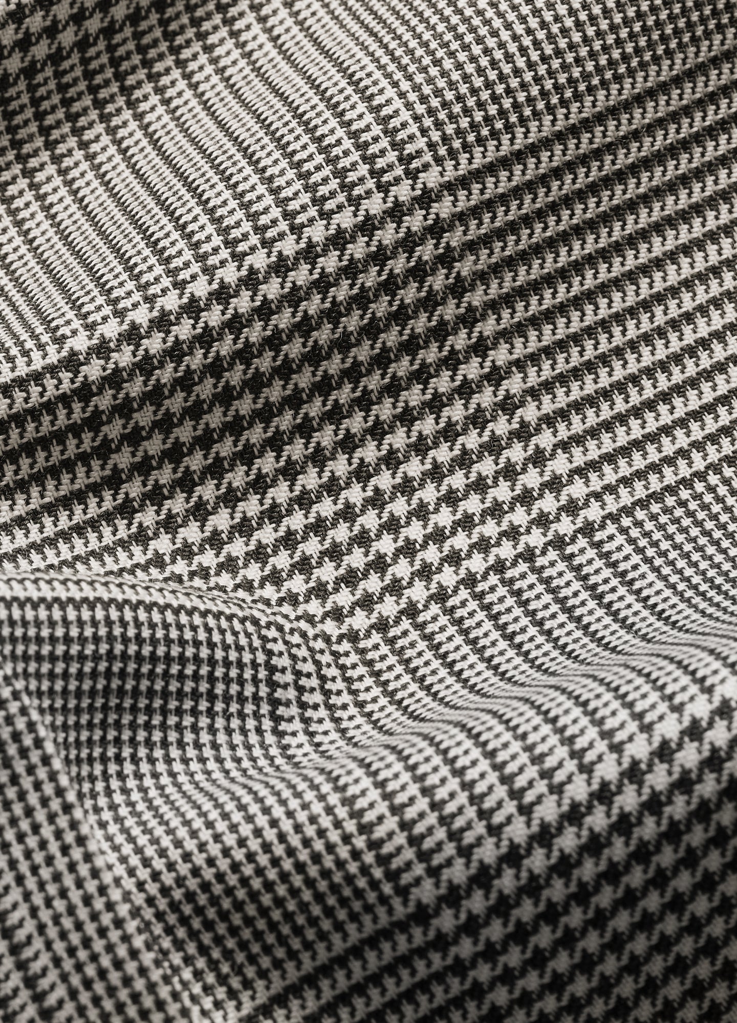 Tailored Check Wool Pants Mocha