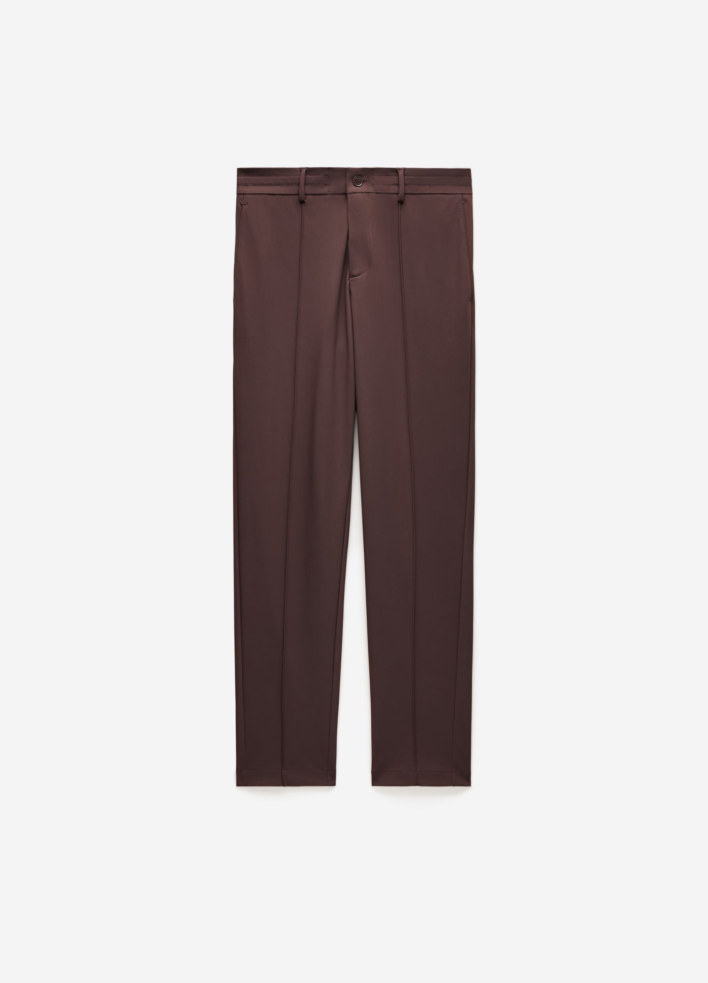 Technical Knit Pintucked Pants Mocha
