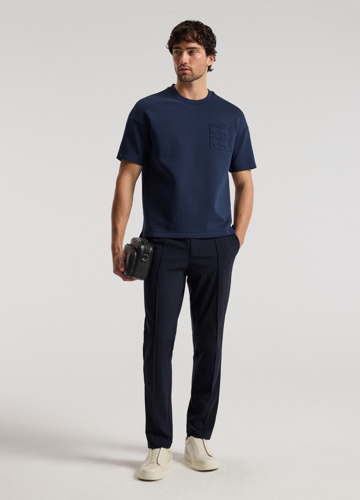 Performance Pintuck Pants Navy