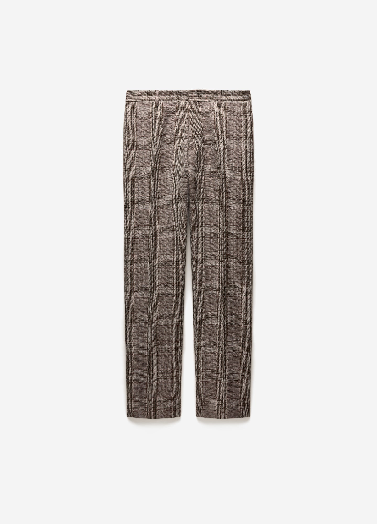 Glen Check Bootcut Evening Pants Mahogany