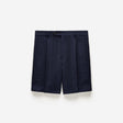 Tailored Shadow Check Shorts Navy