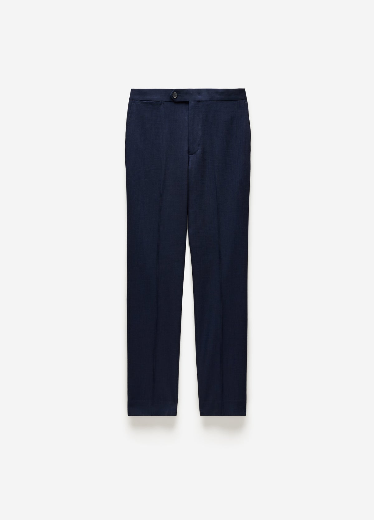 Slim Stretch Textured Pants Navy