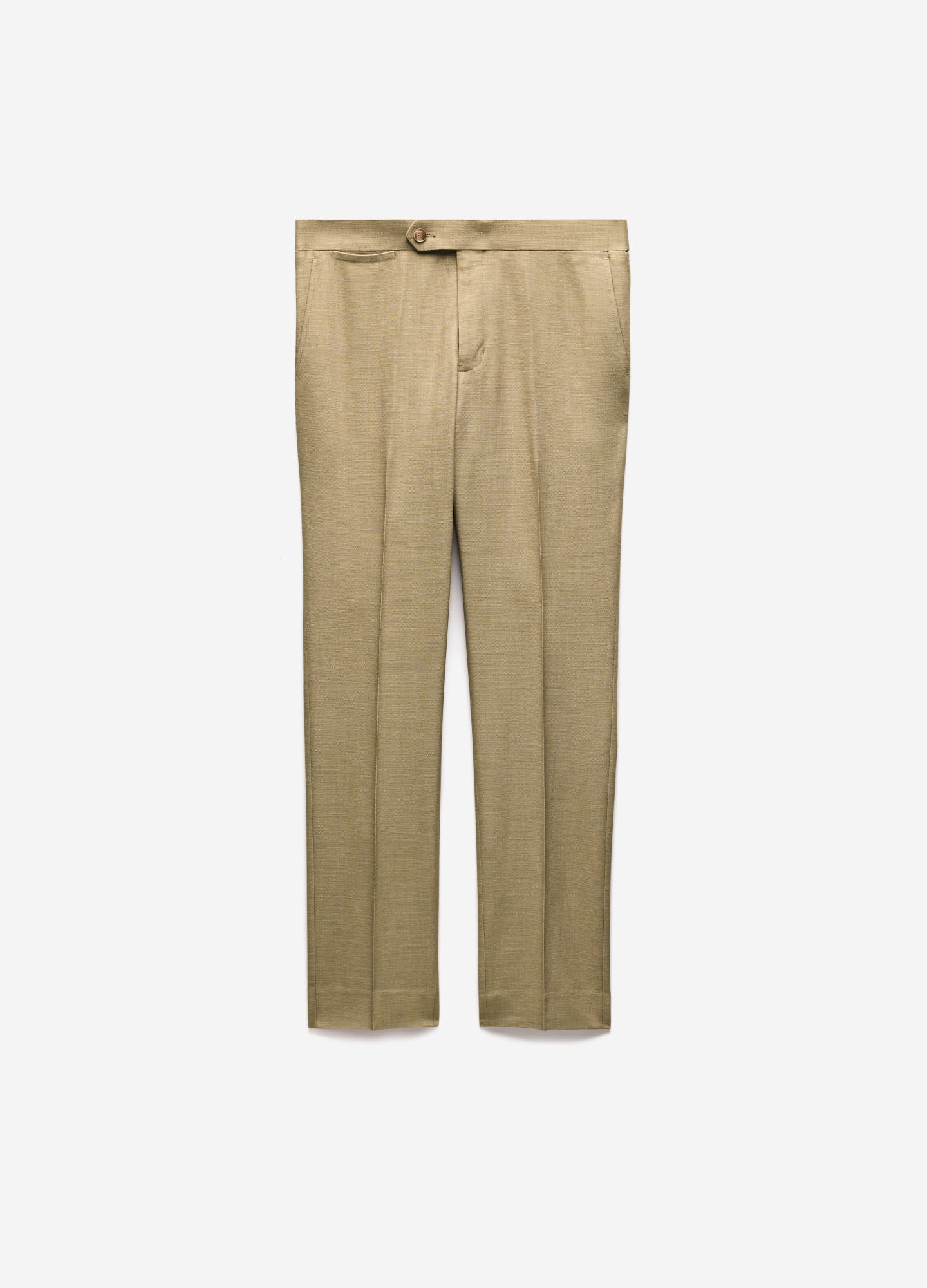 Slim Stretch Textured Pants Tan