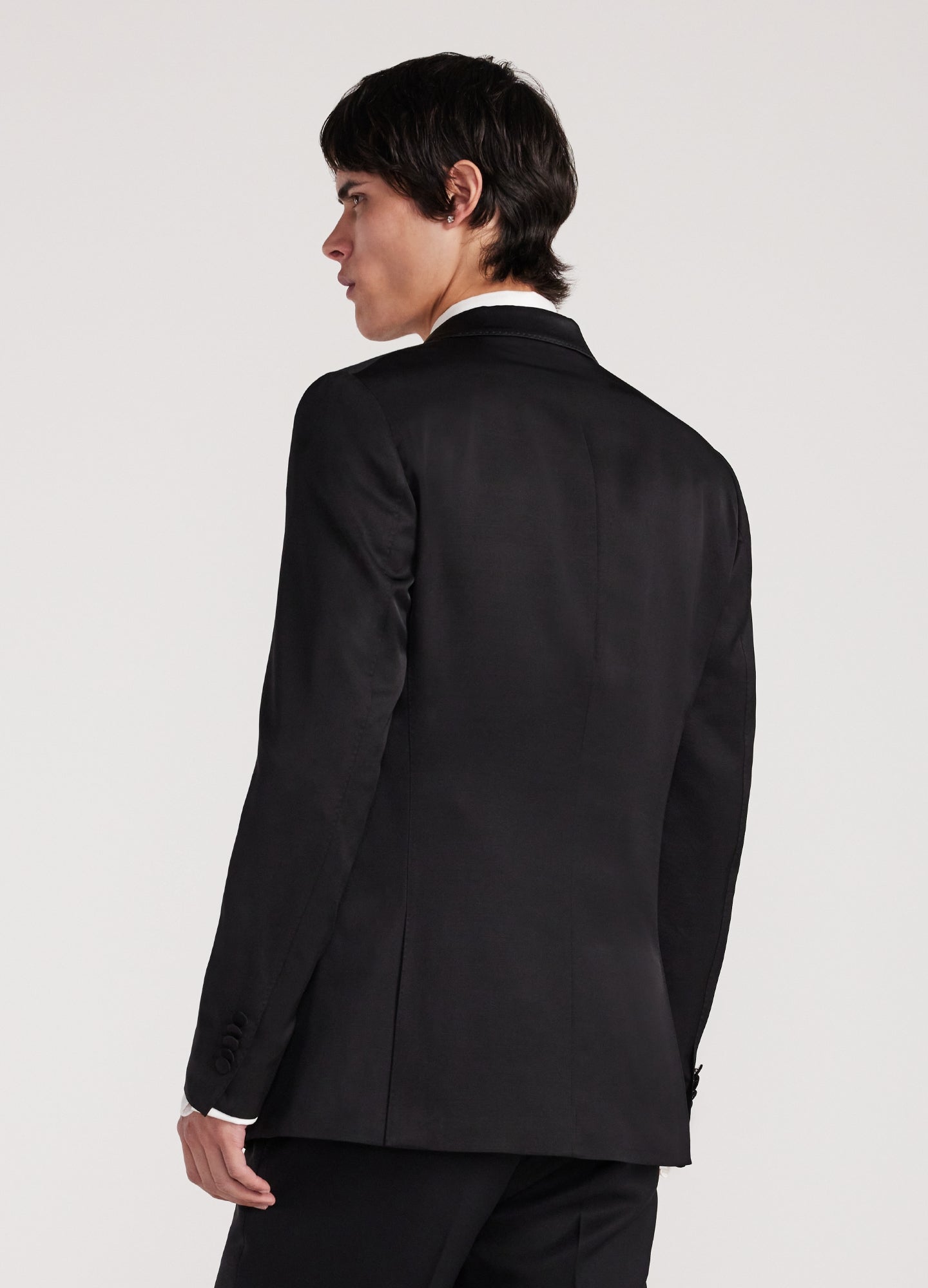 Shawl Collar Tuxedo Jacket Black