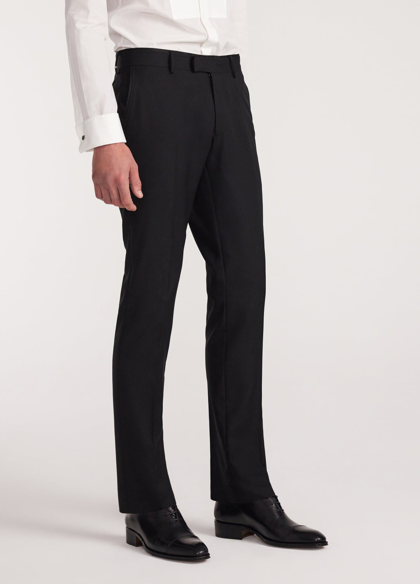 Extra-Slim Wool Twill Pant Black