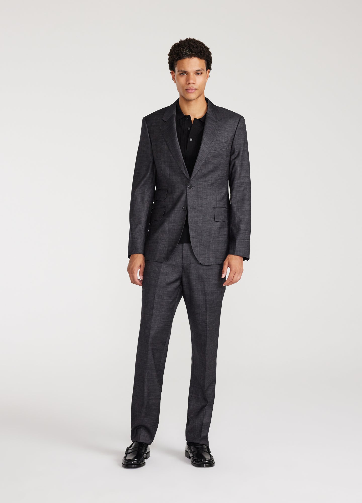 Refined Thatch Suit Jacket Granite