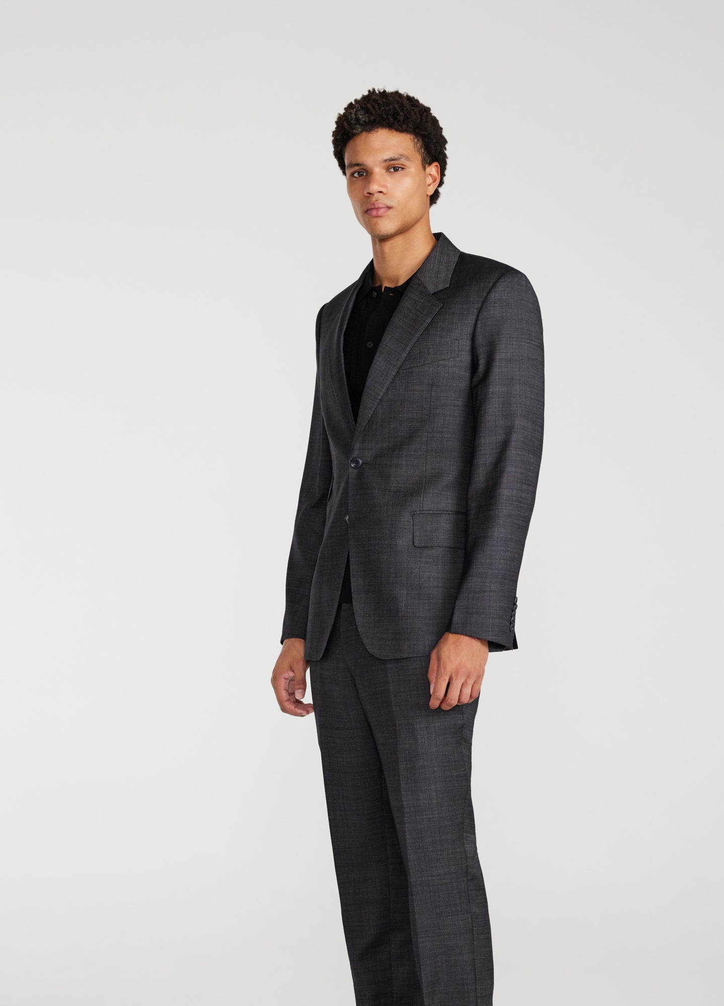 Refined Thatch Suit Jacket Granite