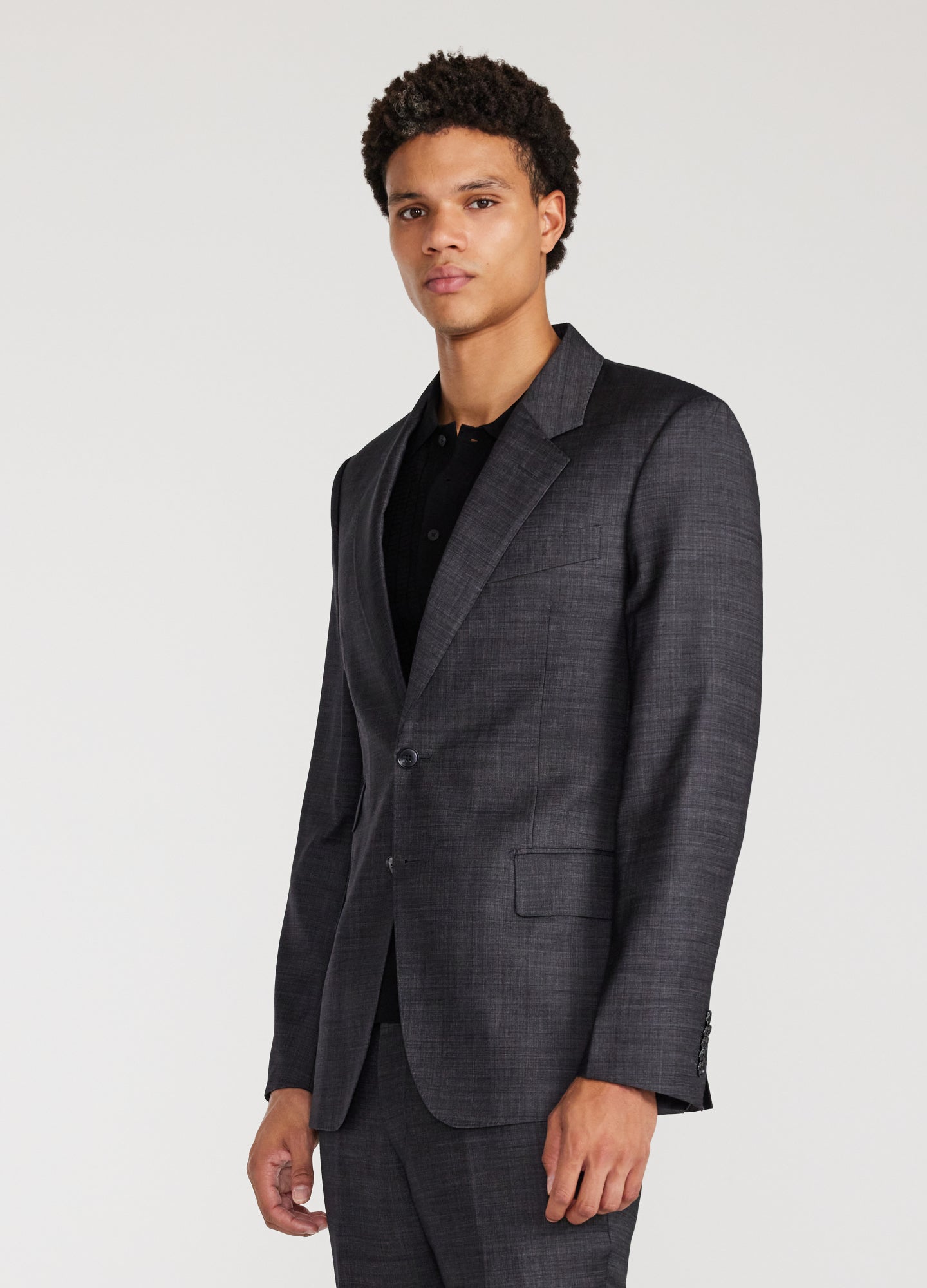 Refined Thatch Suit Jacket Granite