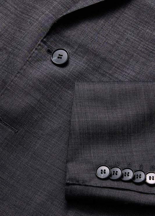 Refined Thatch Suit Jacket Granite