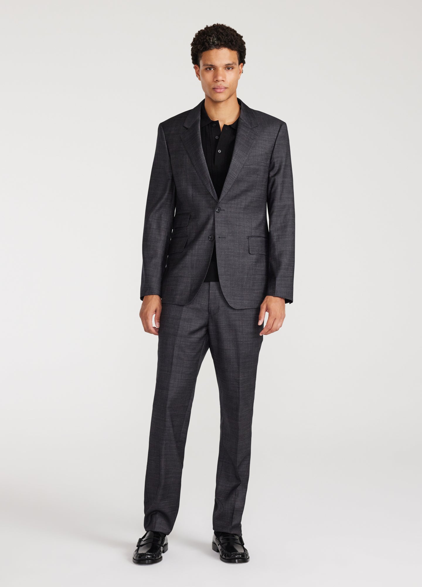 Refined Thatch Suit Pants Granite