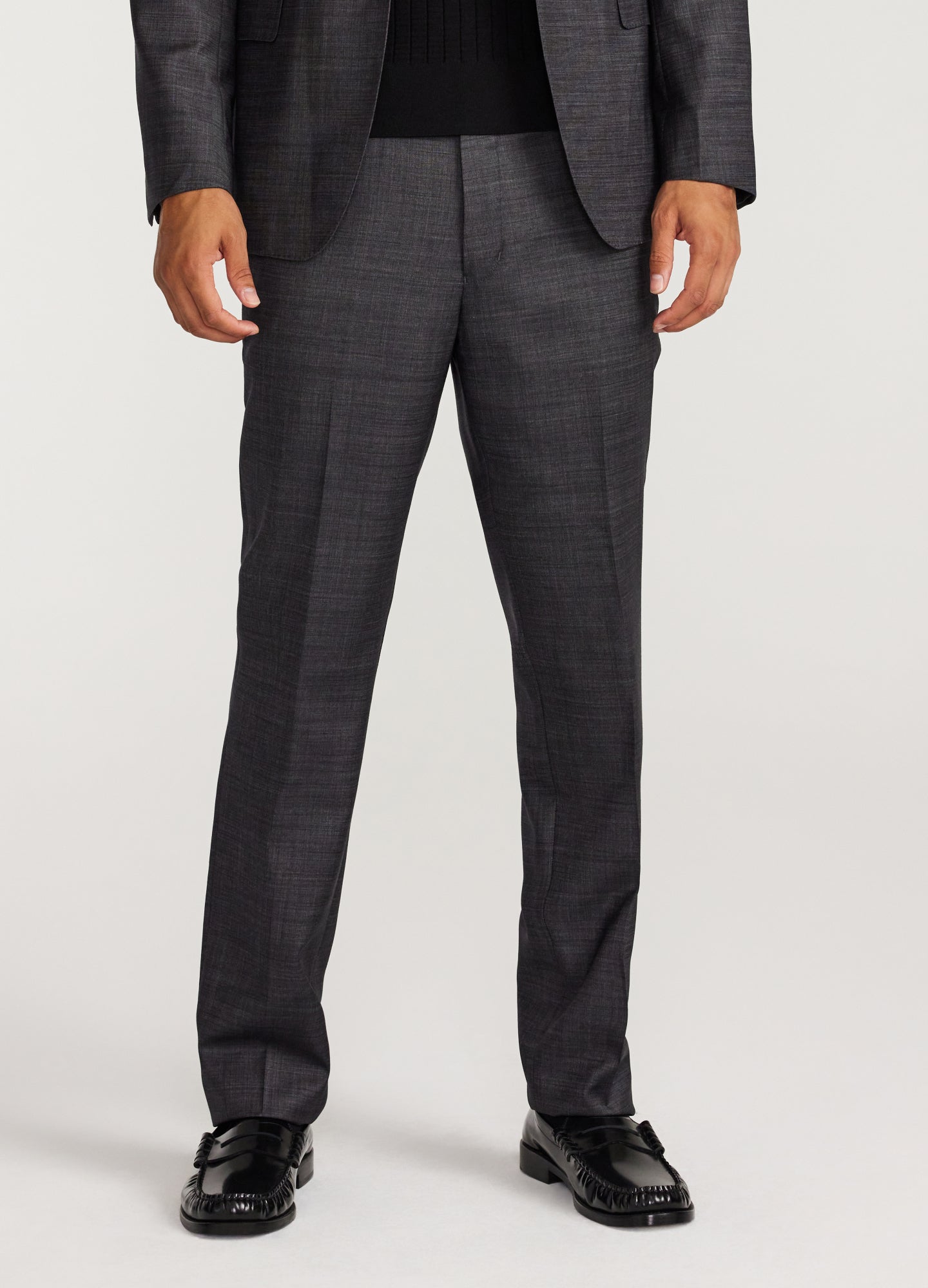 Refined Thatch Suit Pants Granite