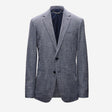 Crossweave Suit Jacket Blue
