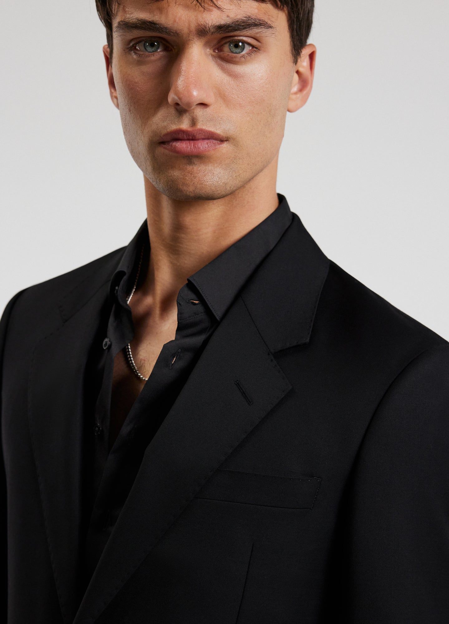 Wool Suit Jacket Black