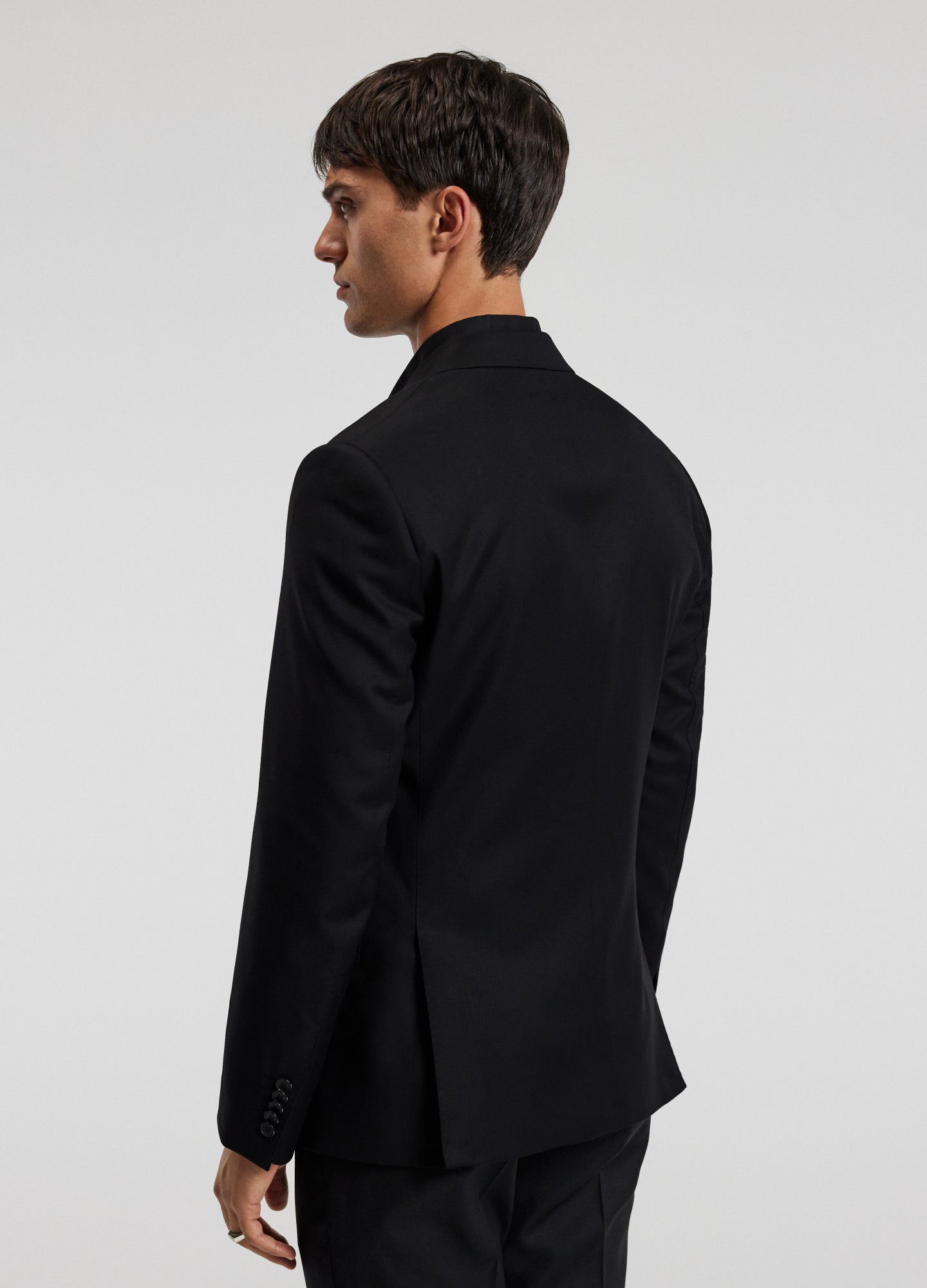 Wool Suit Jacket Black