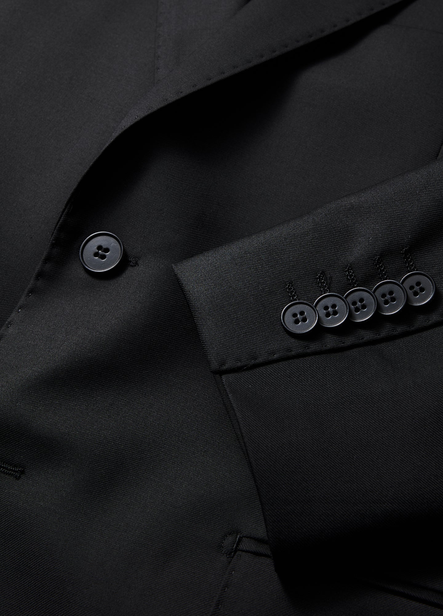 Wool Suit Jacket Black