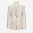 Linen Cotton Twill Suit Jacket Natural