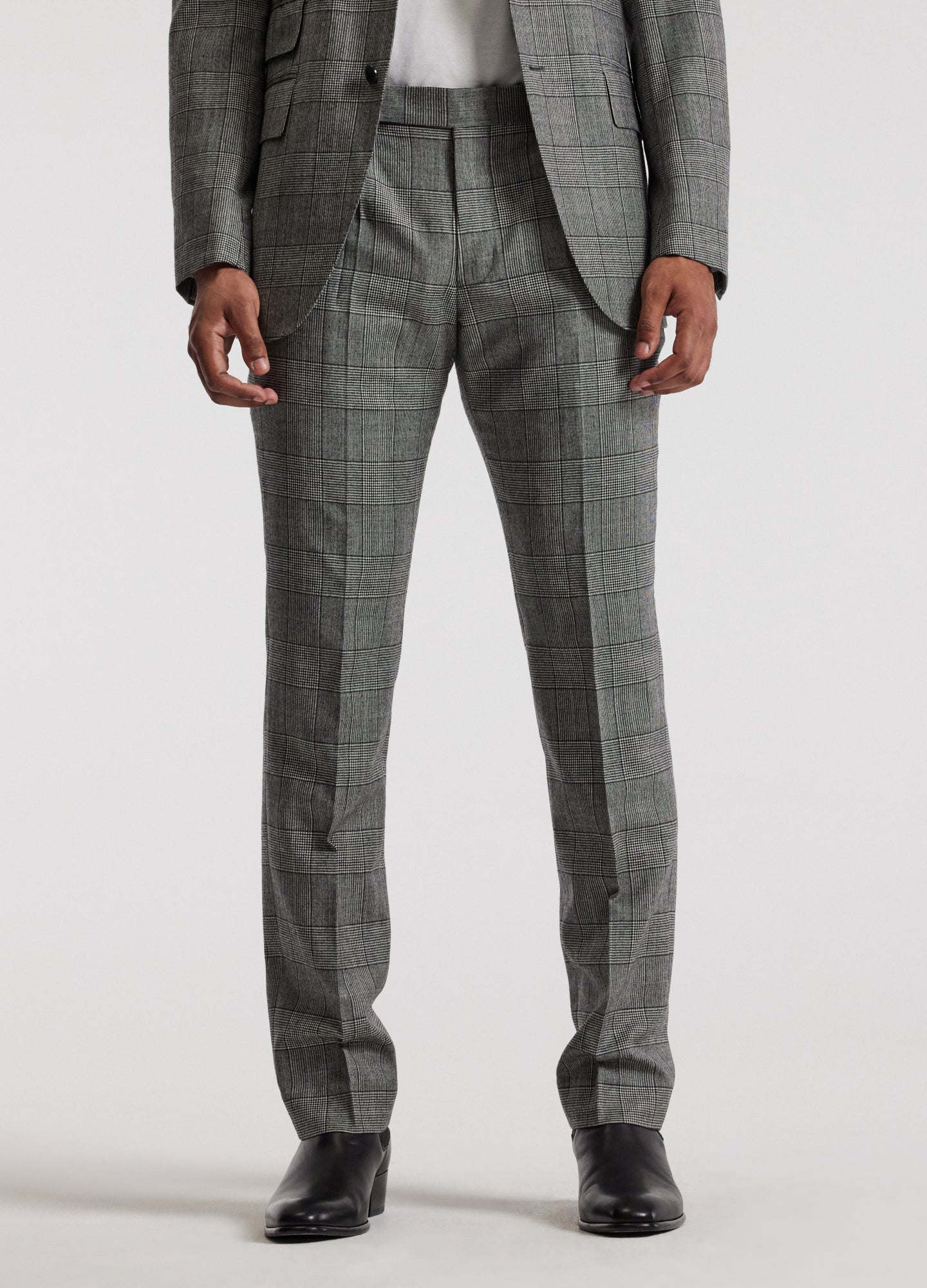 Glen Check Suit Pants Grey