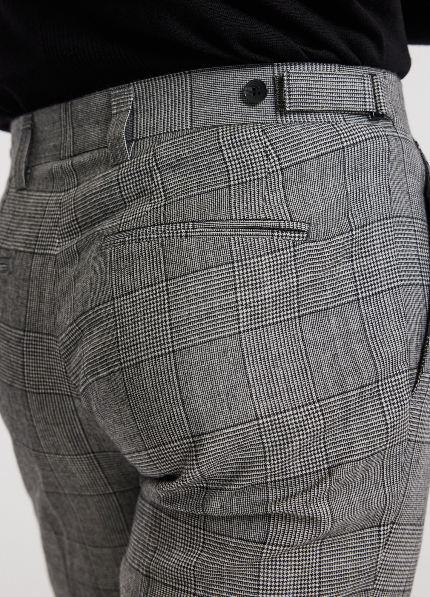 Glen Check Suit Pants Grey