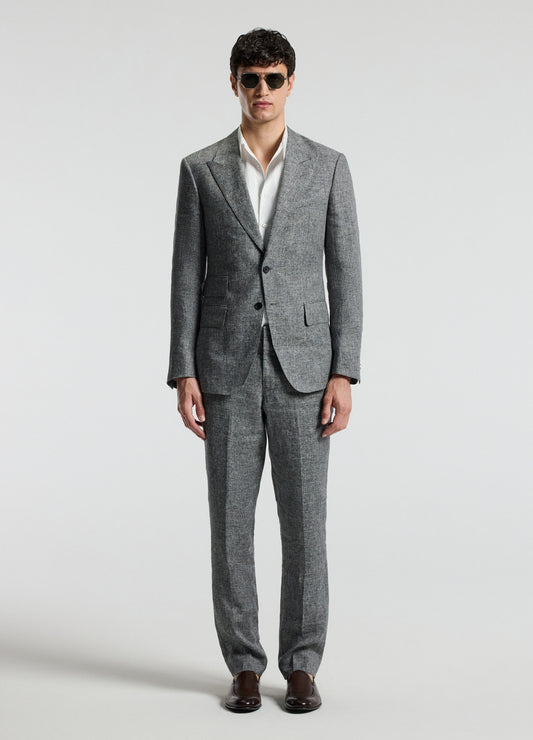 Melange Linen Suit Jacket Iron
