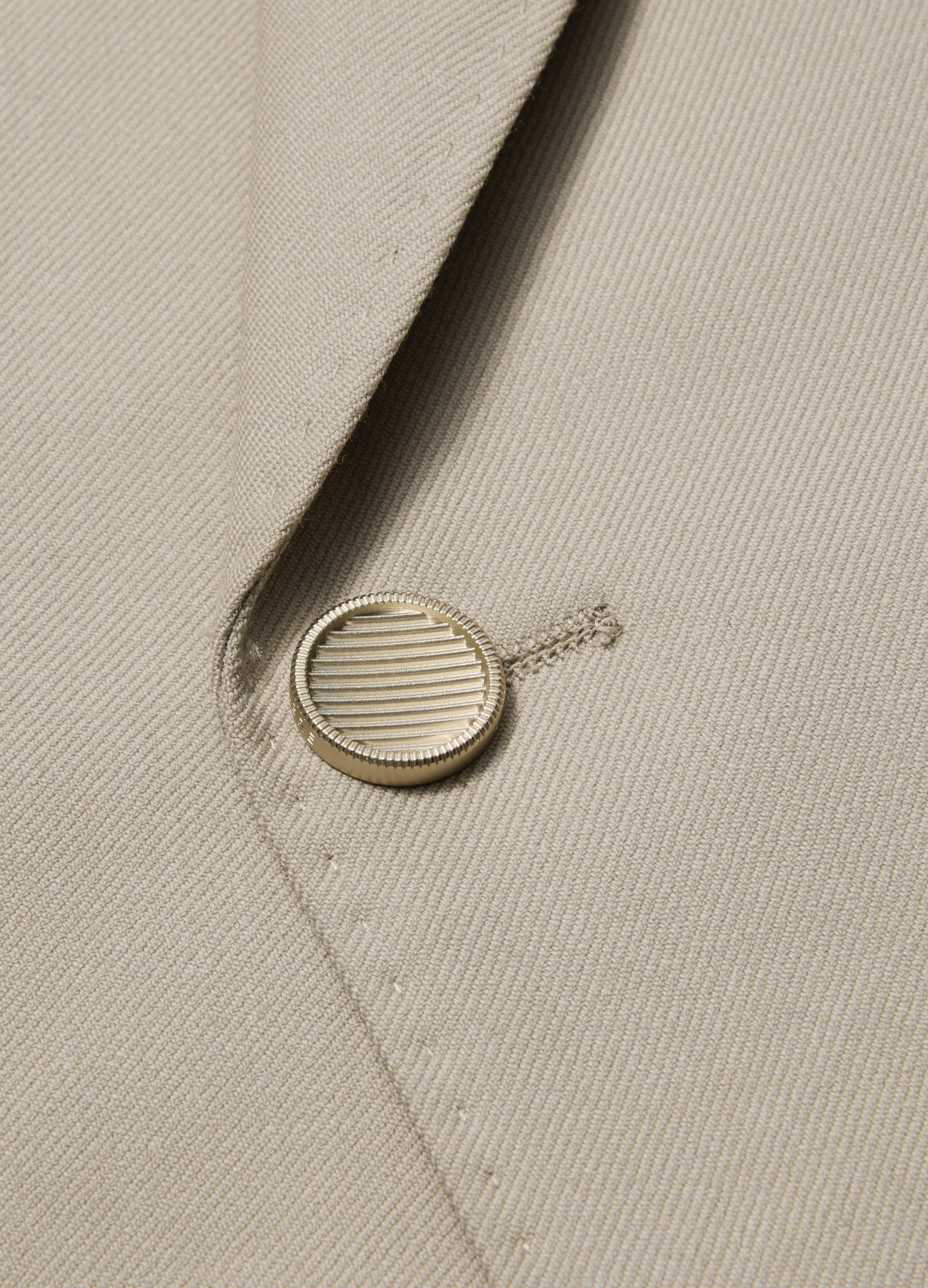 Wool Double-Breasted Blazer Sand