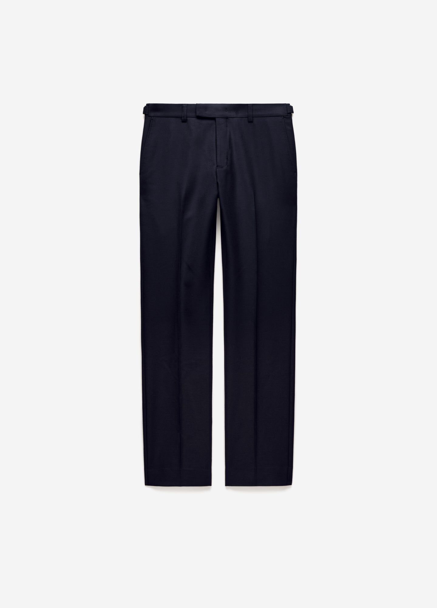 Tab Detail Wool Pants Navy