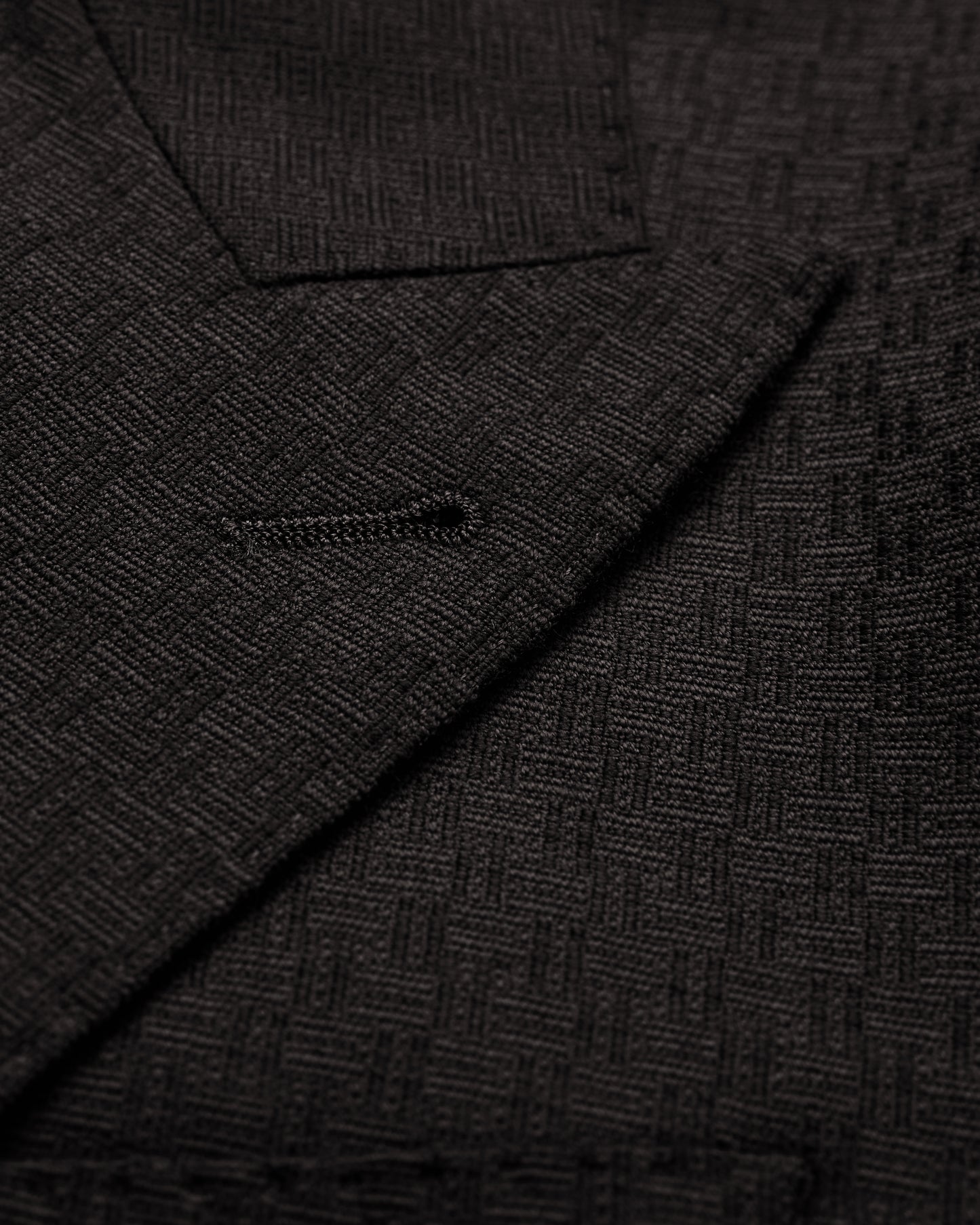Jacquard Wool Suit Jacket Chocolate