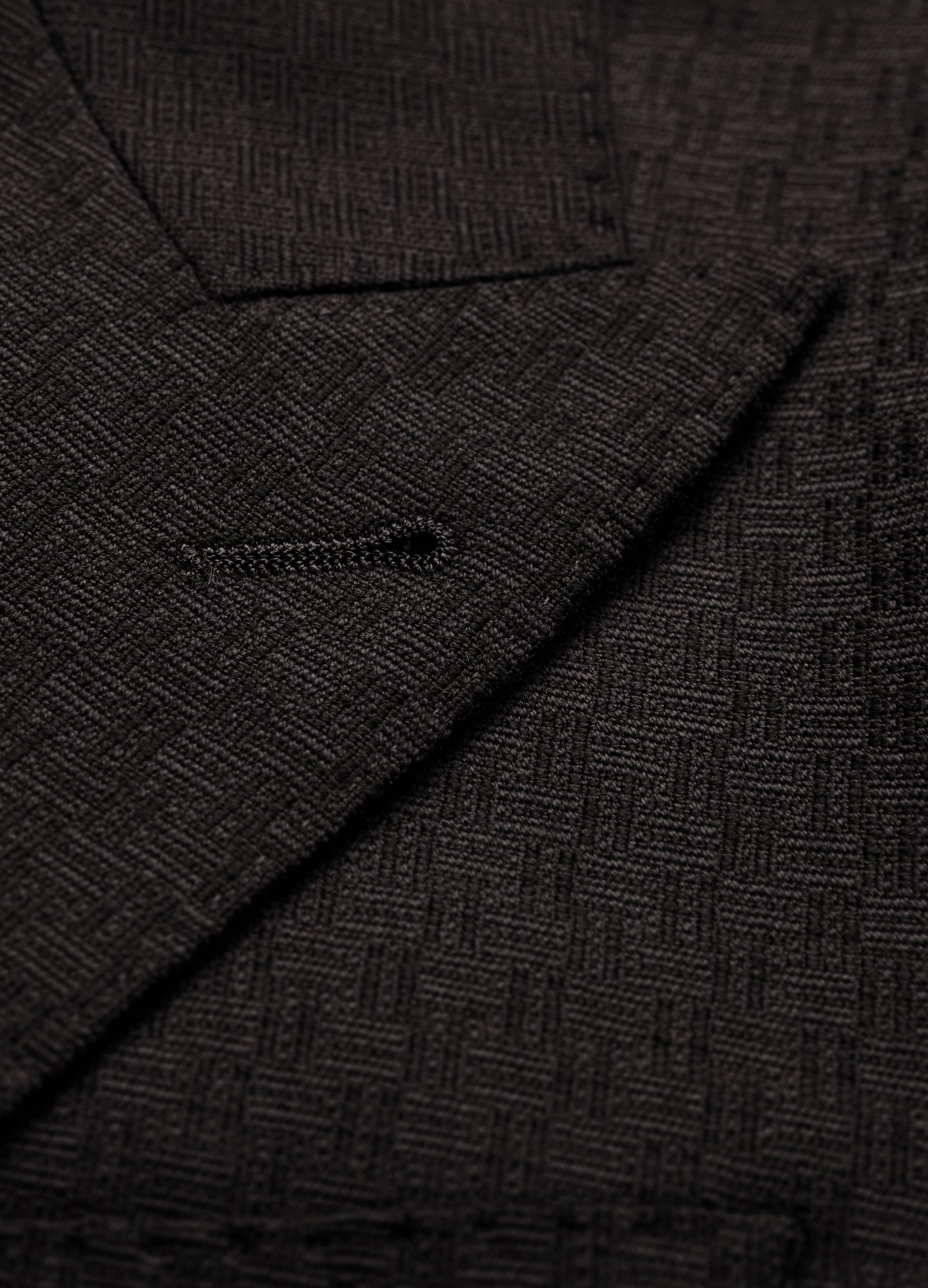 Jacquard Wool Suit Jacket Chocolate