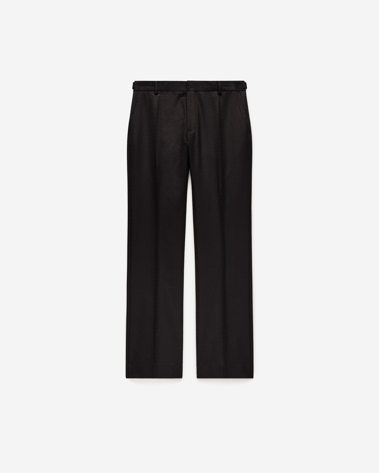 Jacquard Wool Suit Pants Chocolate