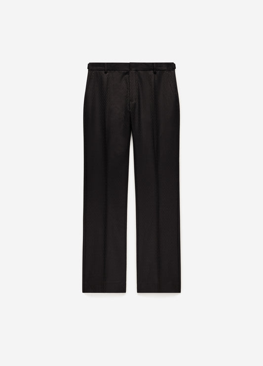 Jacquard Wool Suit Pants Chocolate