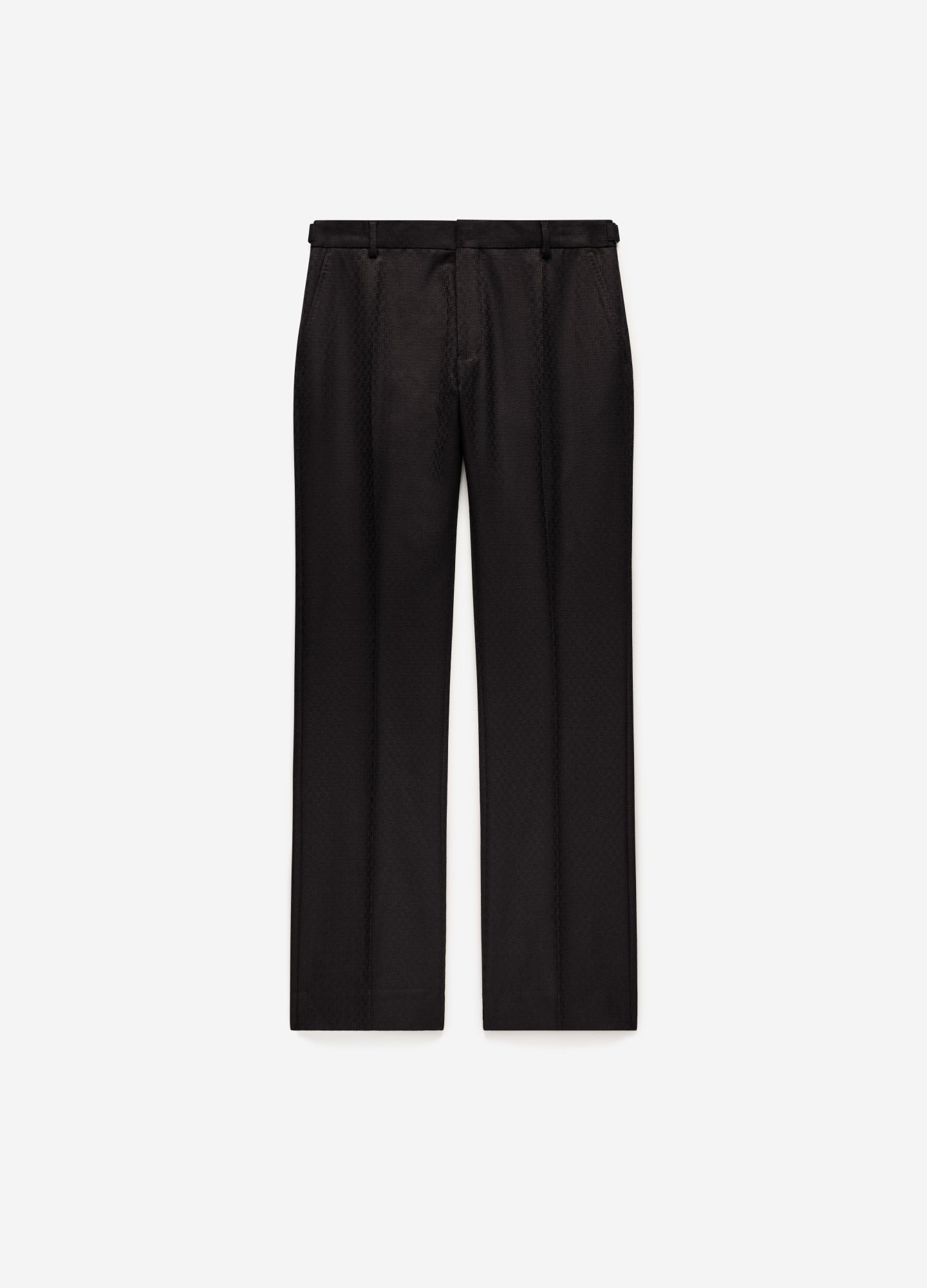 Jacquard Wool Suit Pants Chocolate