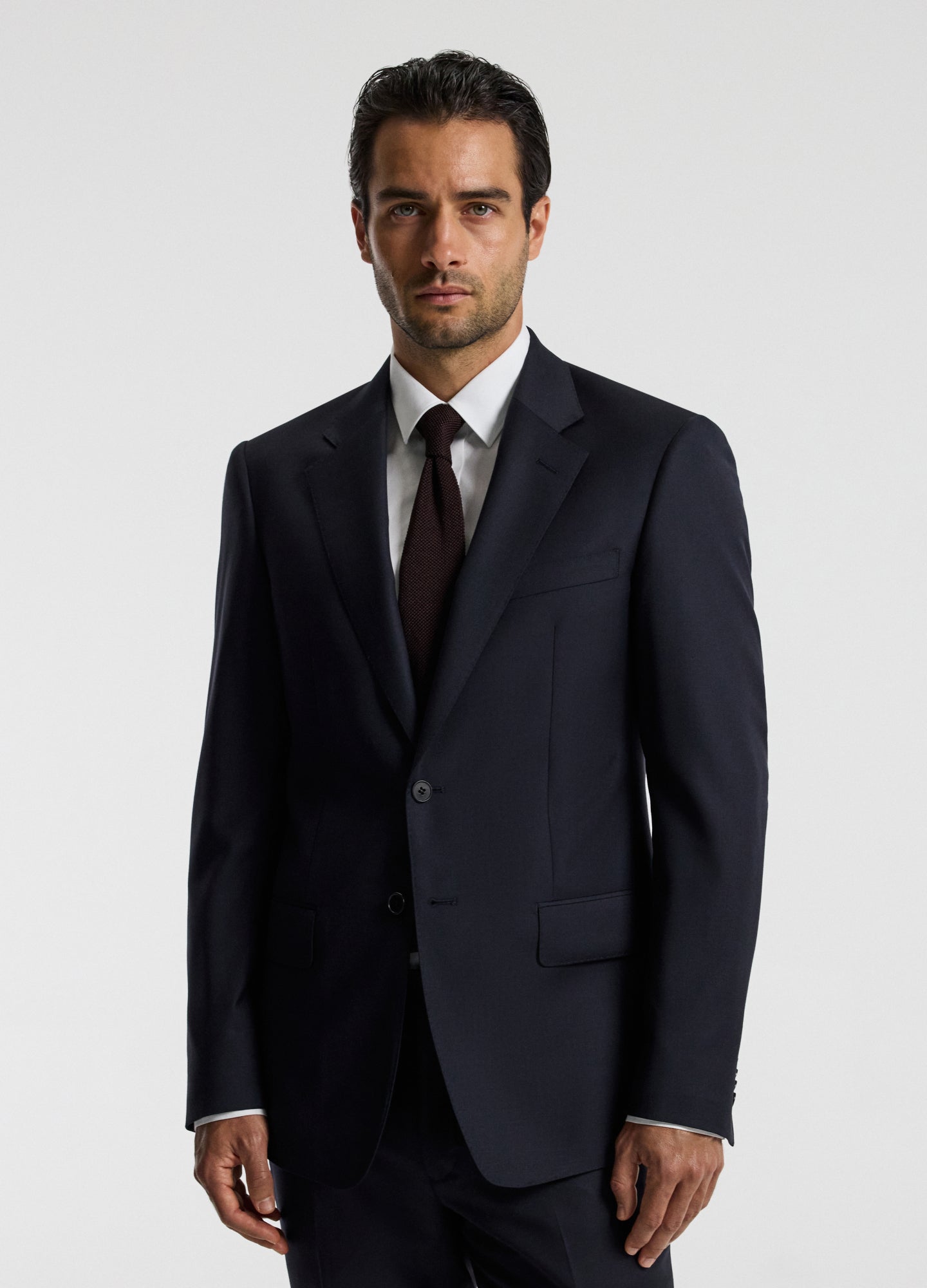 Wool Suit Jacket Navy