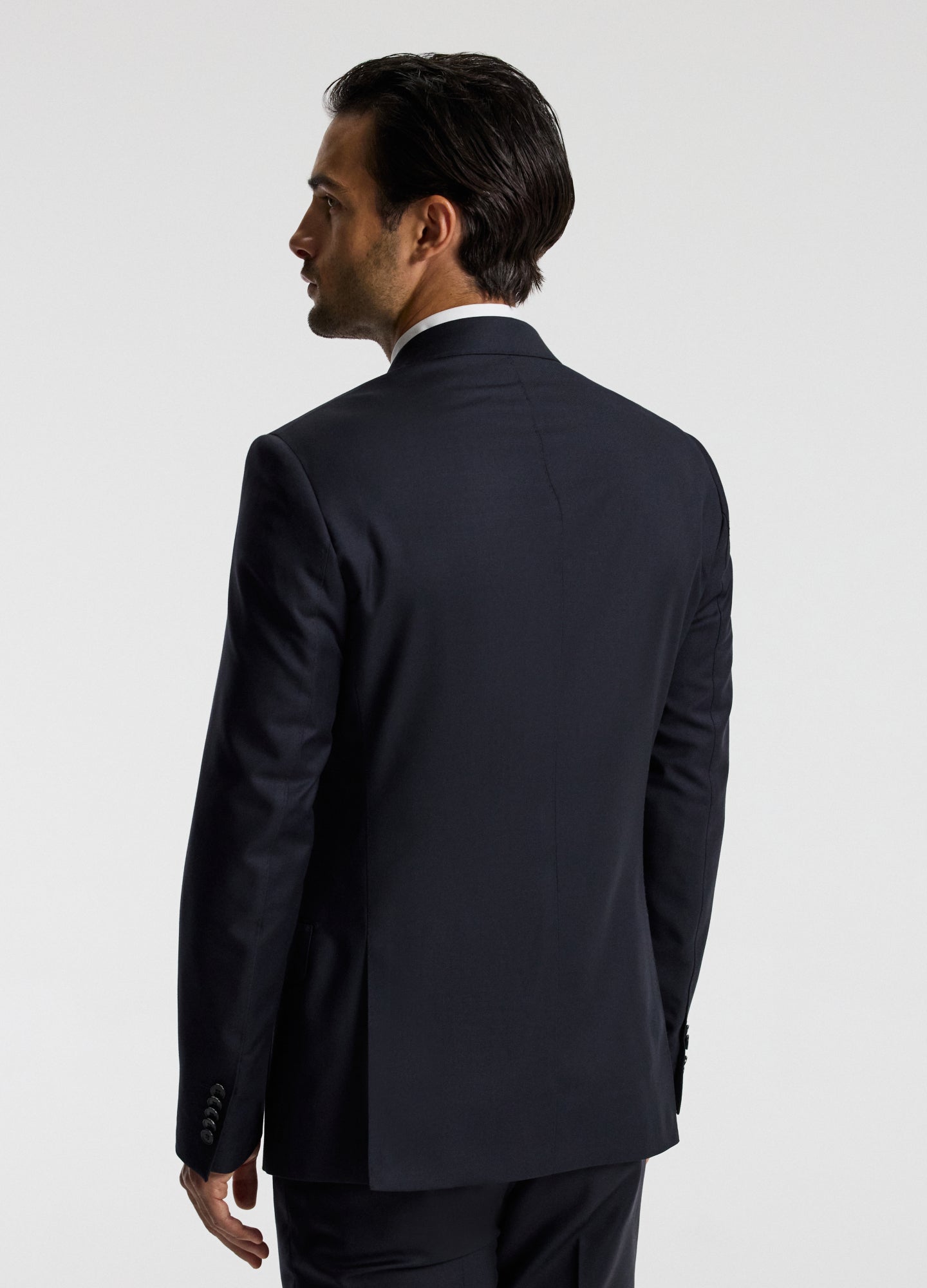 Wool Suit Jacket Navy