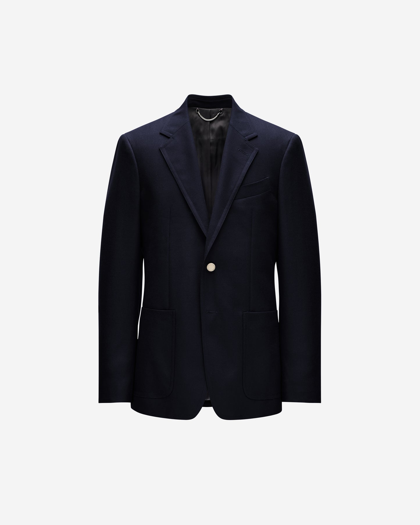 Tailored Wool Blazer Navy