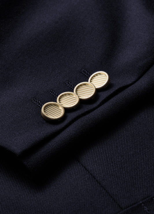 Tailored Wool Blazer Navy
