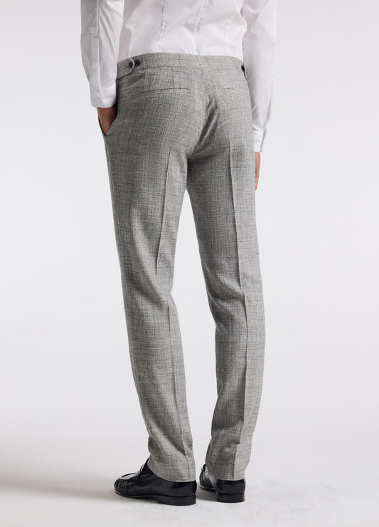 Crossweave Suit Pants Silver