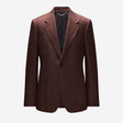 Twill Linen Blend Suit Jacket Bourbon