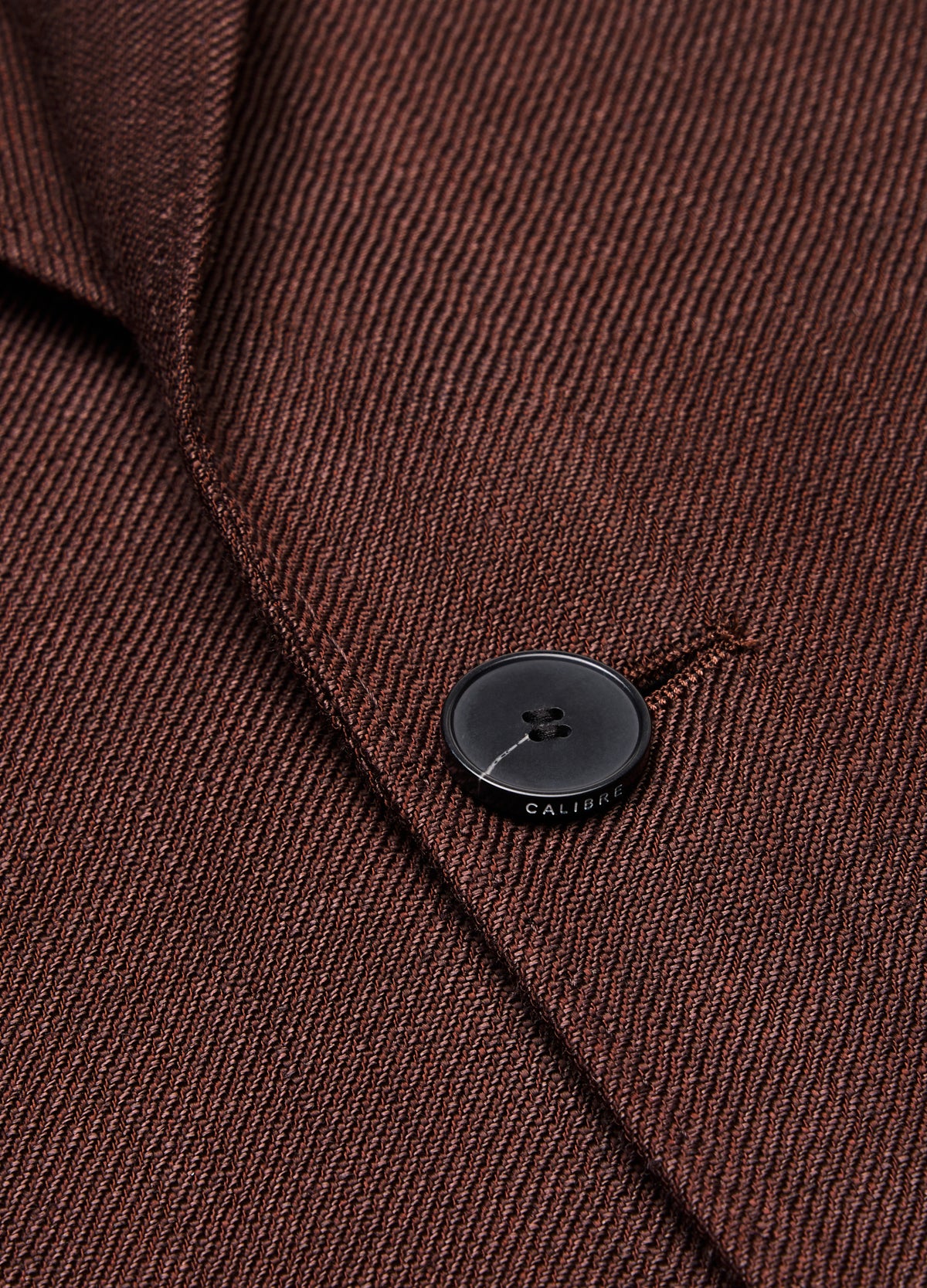 Twill Linen Blend Suit Jacket Bourbon