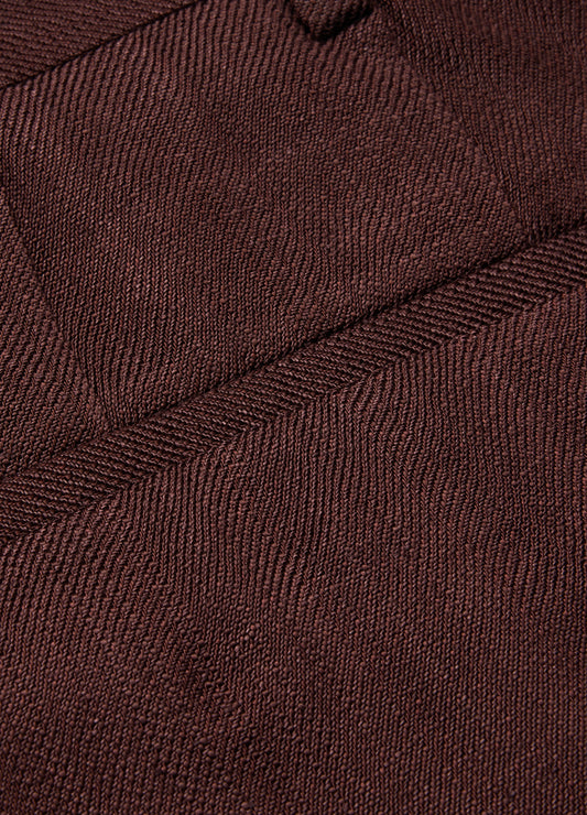 Twill Linen Blend Suit Pants Bourbon
