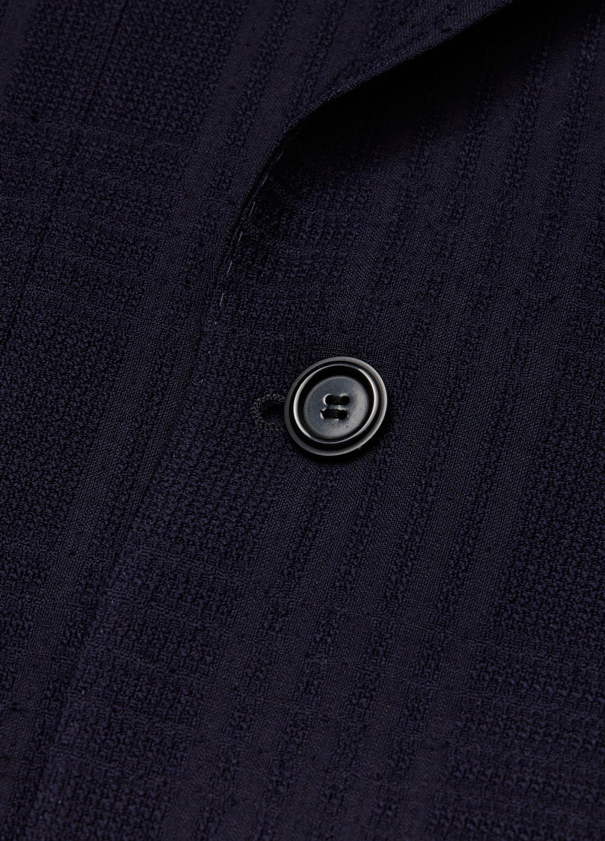 Double-Breasted Shadow Check Suit Jacket Navy
