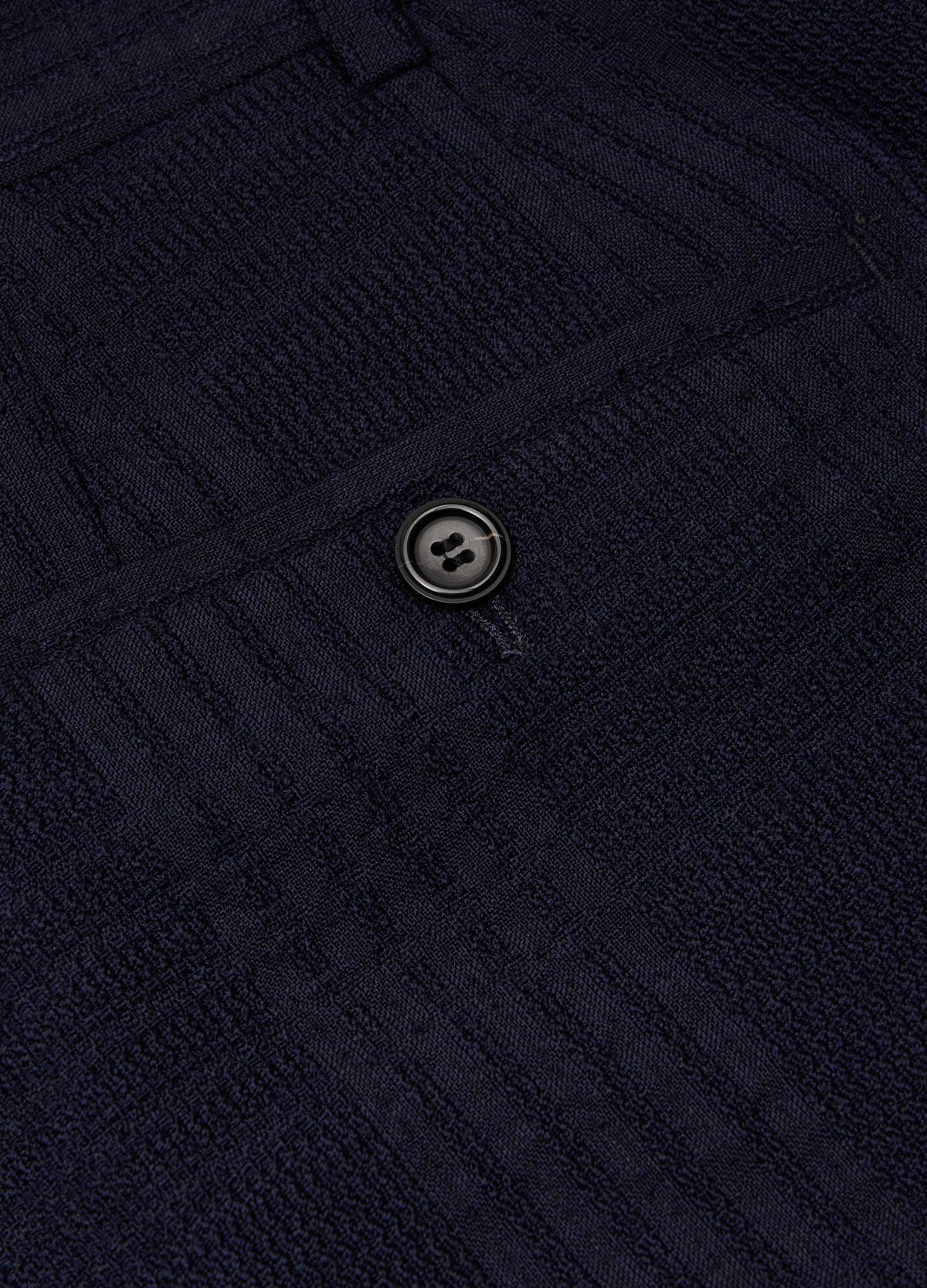 Tailored Shadow Check Suit Pants Navy