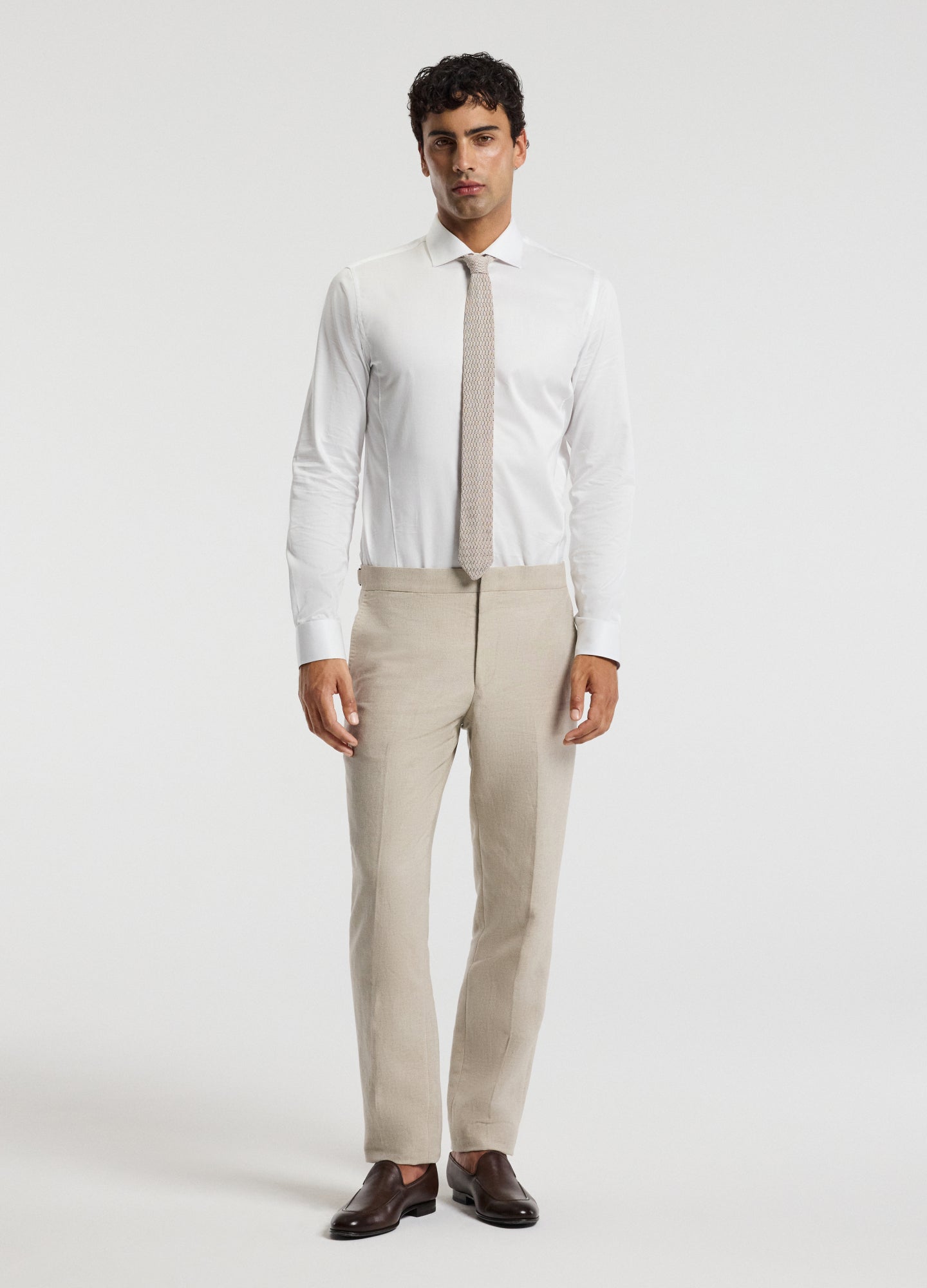 Signature Tailored Twill Shirt White