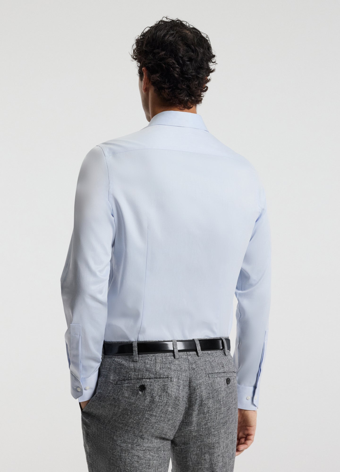 Tailored Fit Signature Twill Shirt Pale Blue