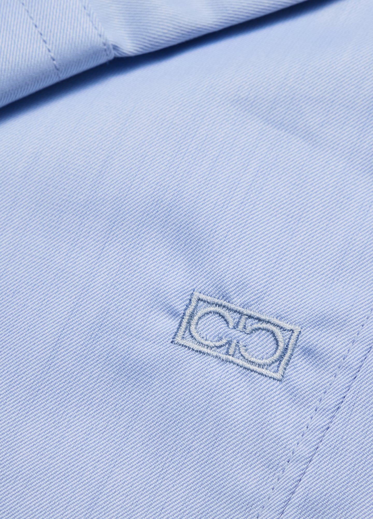 Tailored Fit Signature Twill Shirt Pale Blue