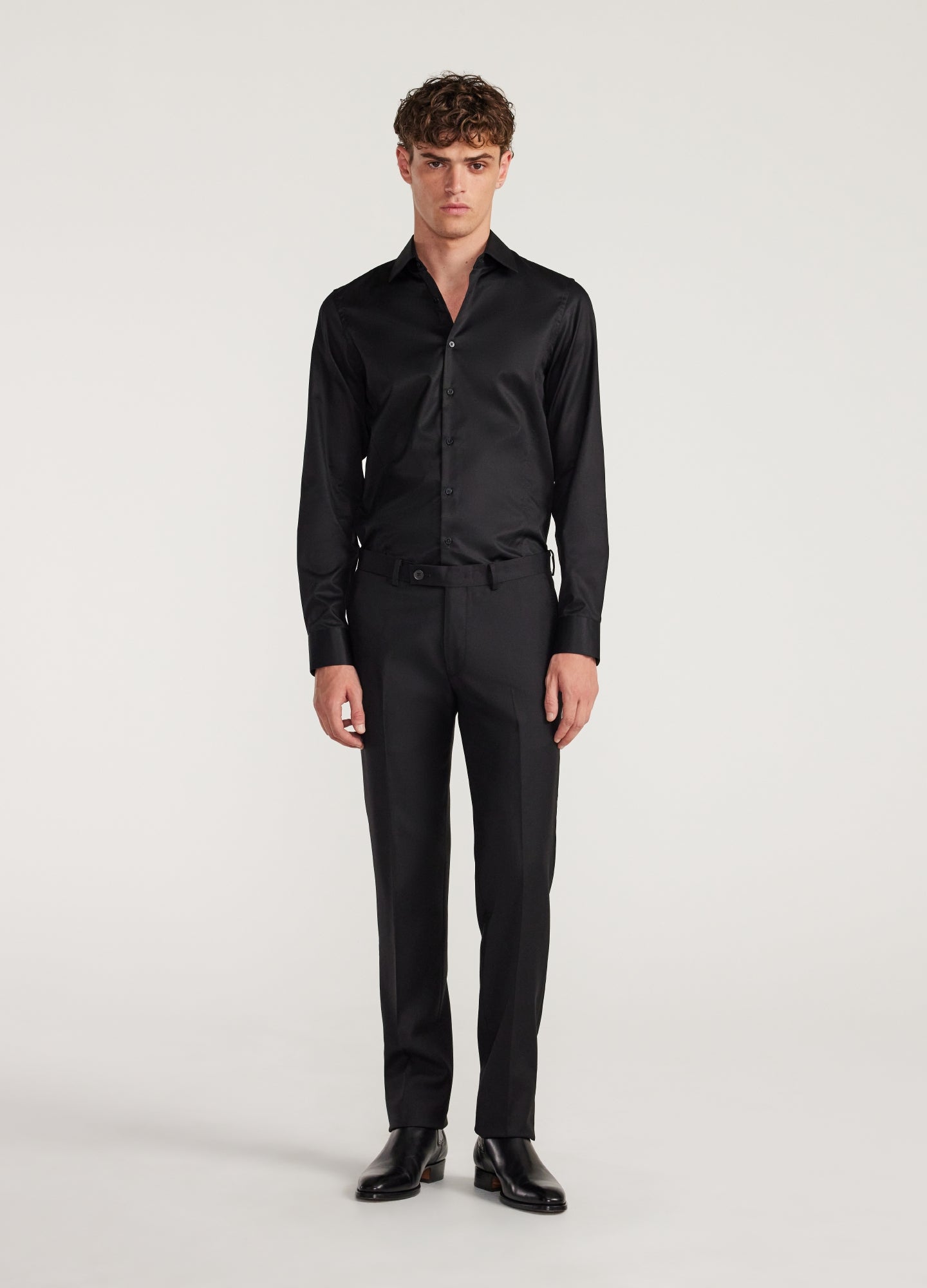 Refined Twill Shirt Black