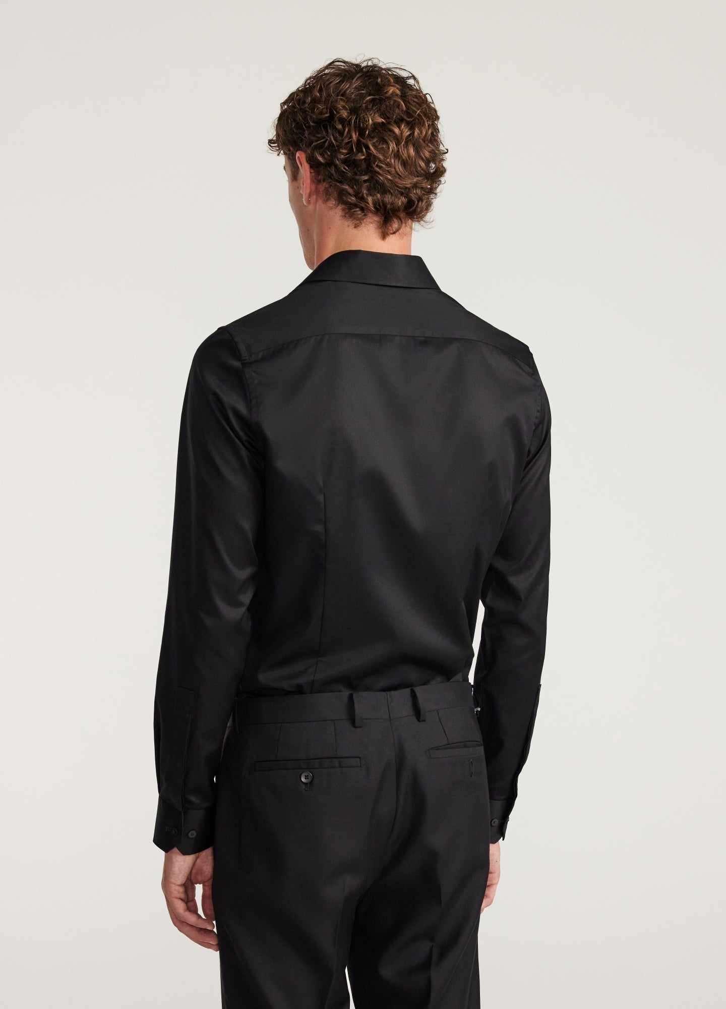 Refined Twill Shirt Black