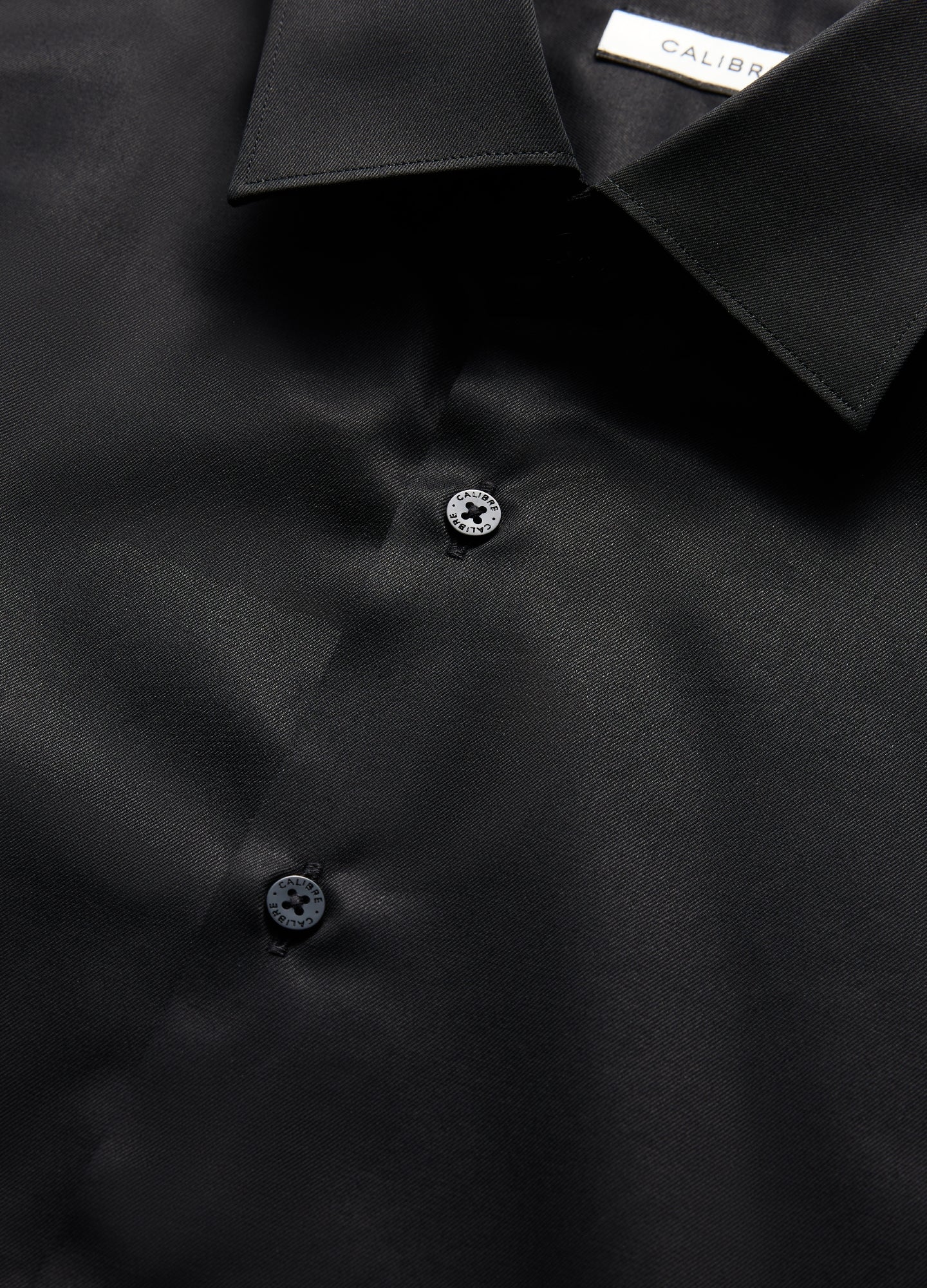 Refined Twill Shirt Black