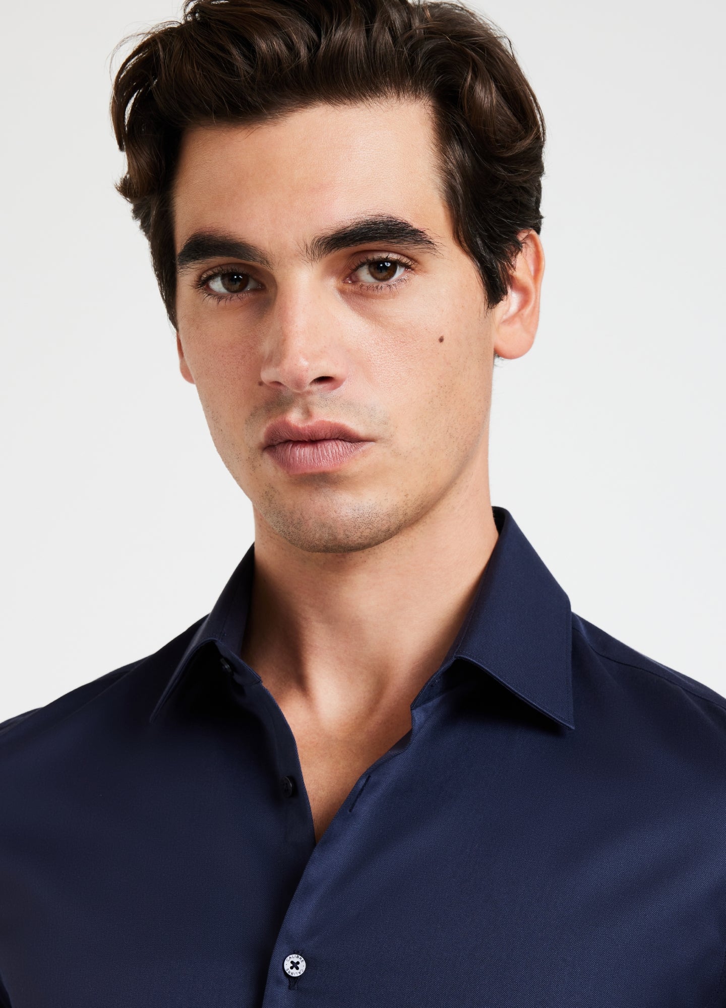 Refined Twill Shirt Navy