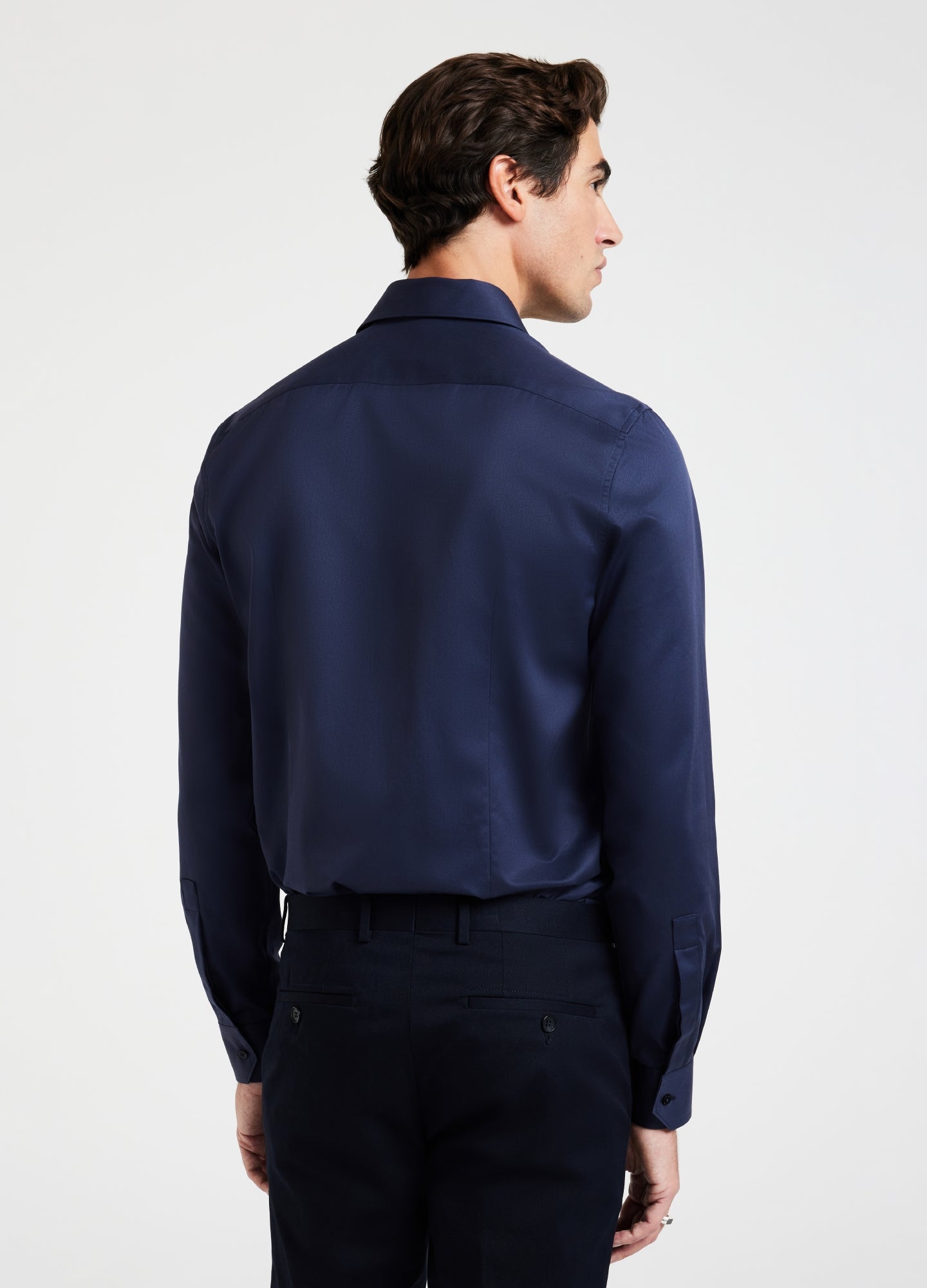 Refined Twill Shirt Navy