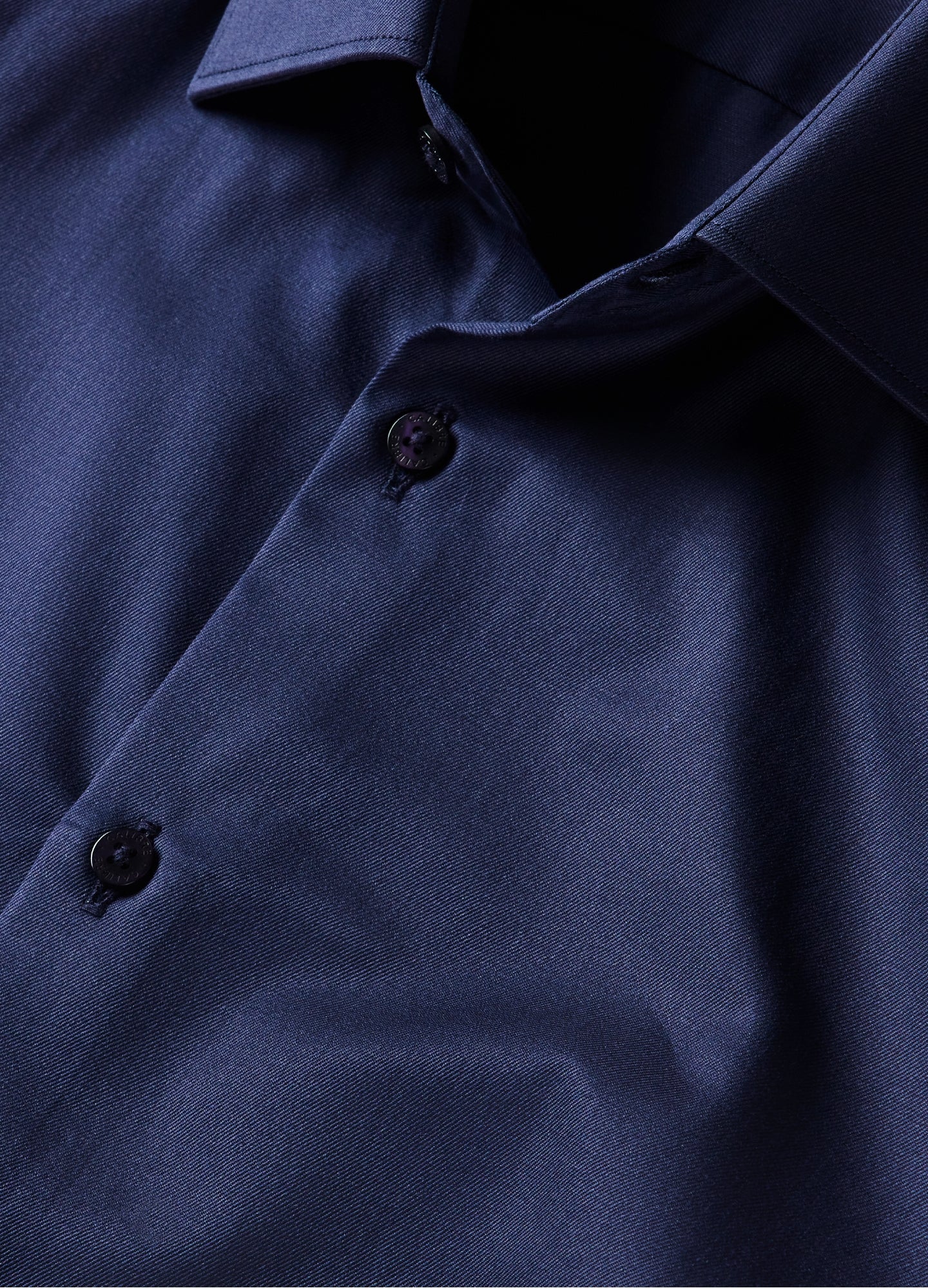 Refined Twill Shirt Navy