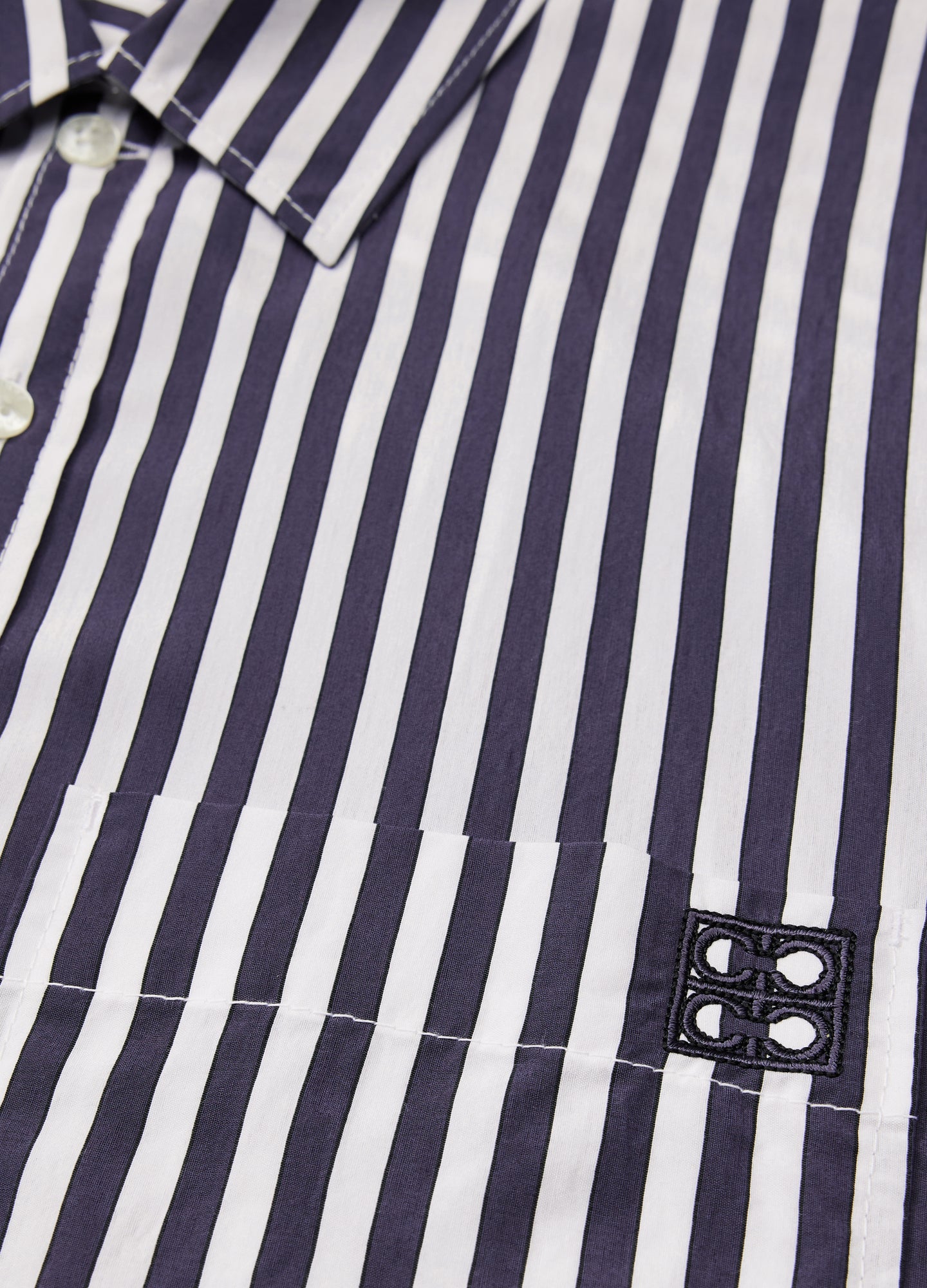 Relaxed Stripe Shirt Blue